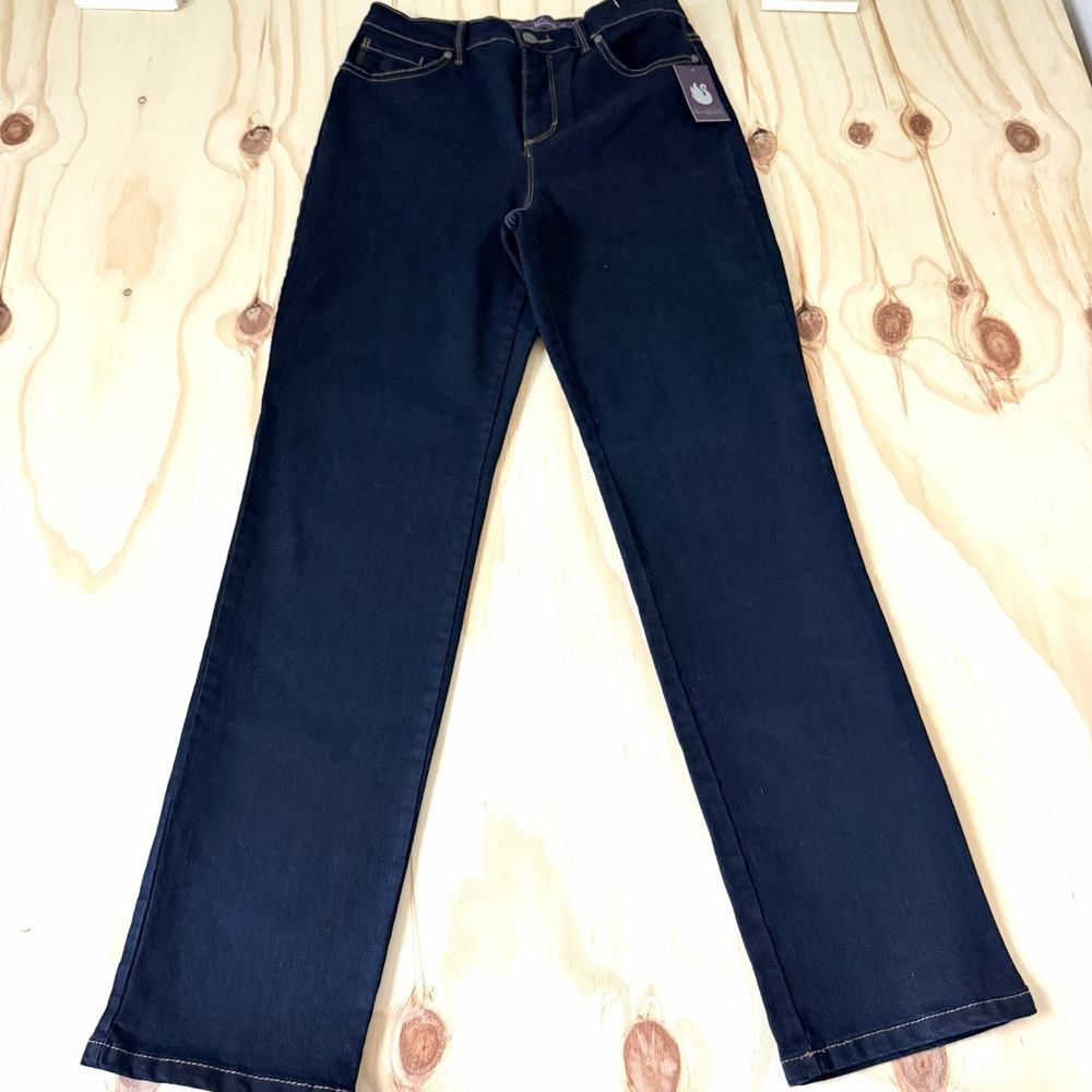 Gloria Vanderbilt Amanda Jeans Womens 4 Average Blue Slimming Stretch